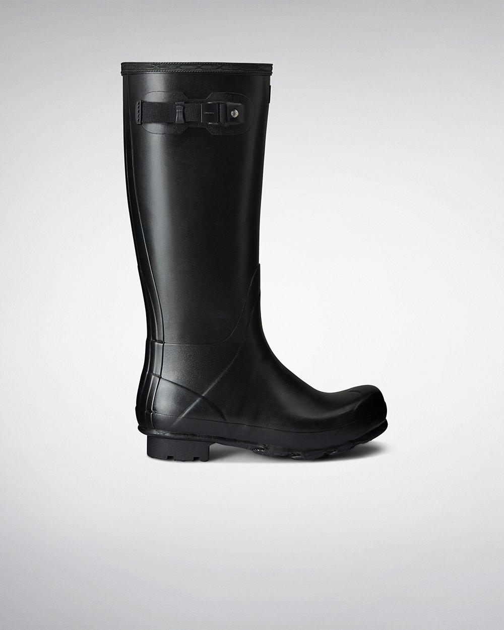 Mens Hunter Norris Field - Tall Rain Boots Black - 5489-CRBNV